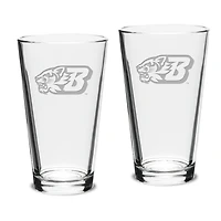 Binghamton Bearcats 16oz. 2-Piece Classic Pub Glass Set