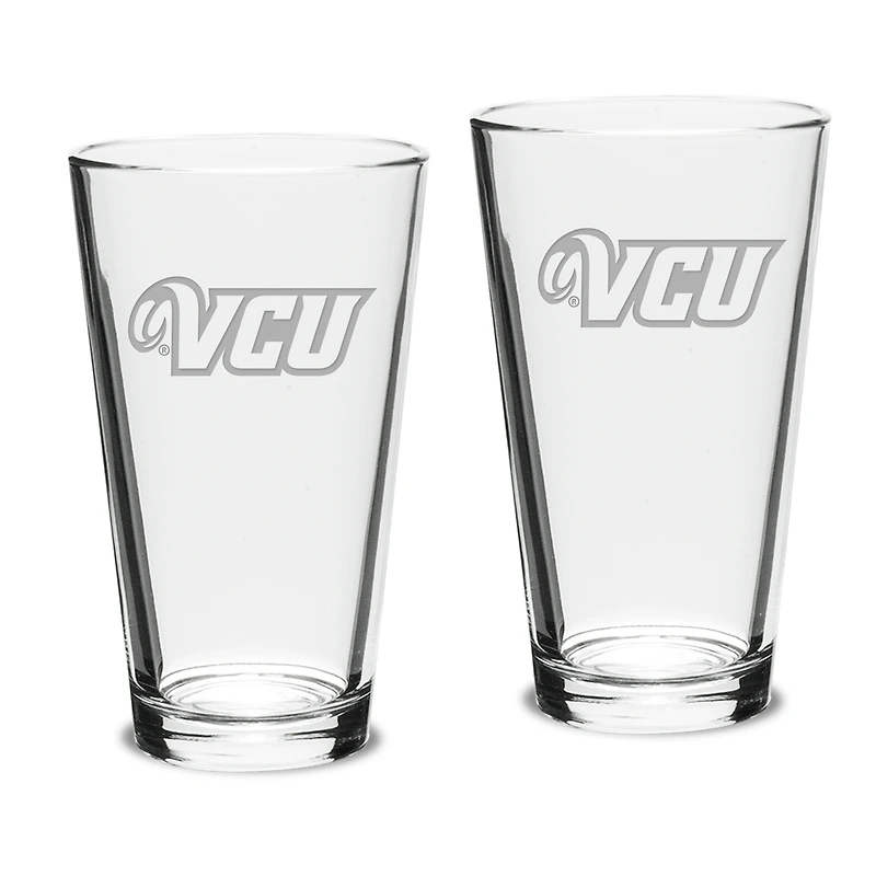 VCU Rams 16oz. 2-Piece Classic Pub Glass Set