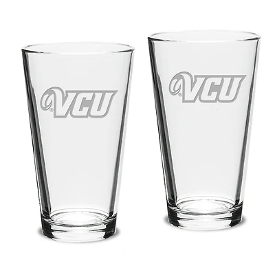 VCU Rams 16oz. 2-Piece Classic Pub Glass Set