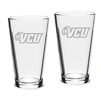 VCU Rams 16oz. 2-Piece Classic Pub Glass Set