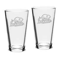 Bucknell Bison 16oz. 2-Piece Classic Pub Glass Set