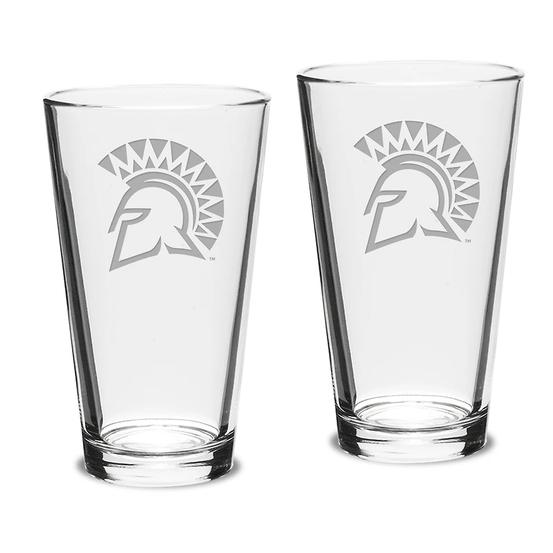 San Jose State Spartans 16oz. 2-Piece Classic Pub Glass Set