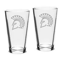 San Jose State Spartans 16oz. 2-Piece Classic Pub Glass Set