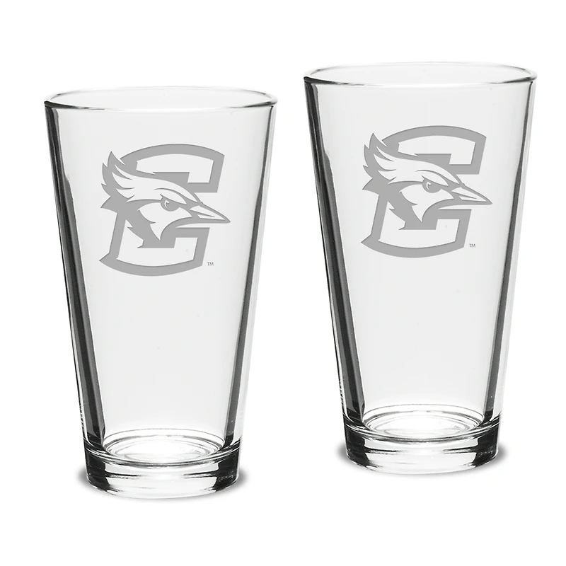 Creighton Bluejays 16oz. 2-Piece Classic Pub Glass Set