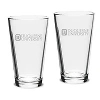 Duquesne Dukes 16oz. 2-Piece Classic Pub Glass Set