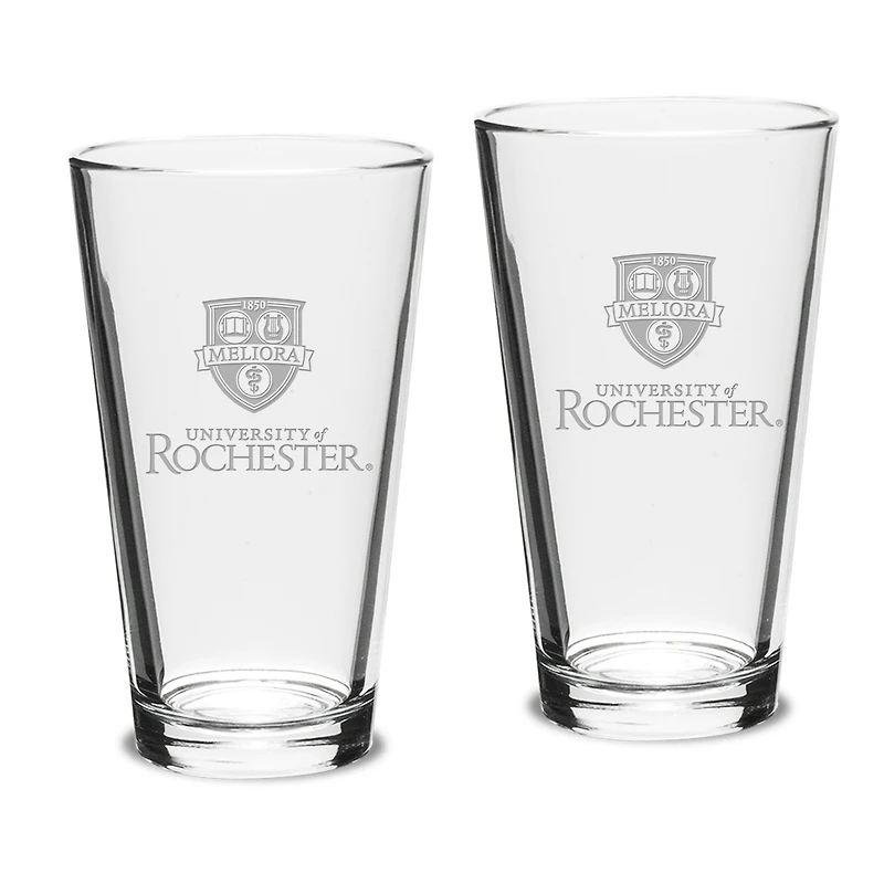 Rochester Yellow Jackets 16oz. 2-Piece Classic Pub Glass Set