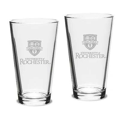 Rochester Yellow Jackets 16oz. 2-Piece Classic Pub Glass Set