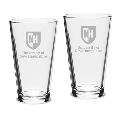 New Hampshire Wildcats 16oz. 2-Piece Classic Pub Glass Set