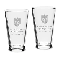Saint Louis Billikens 16oz. 2-Piece Classic Pub Glass Set