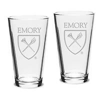 Emory Eagles 16oz. 2-Piece Classic Pub Glass Set
