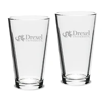 Drexel Dragons 16oz. 2-Piece Classic Pub Glass Set