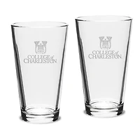 Charleston Cougars 16oz. 2-Piece Classic Pub Glass Set