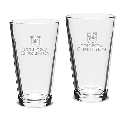 Charleston Cougars 16oz. 2-Piece Classic Pub Glass Set