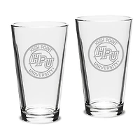 High Point Panthers 16oz. 2-Piece Classic Pub Glass Set