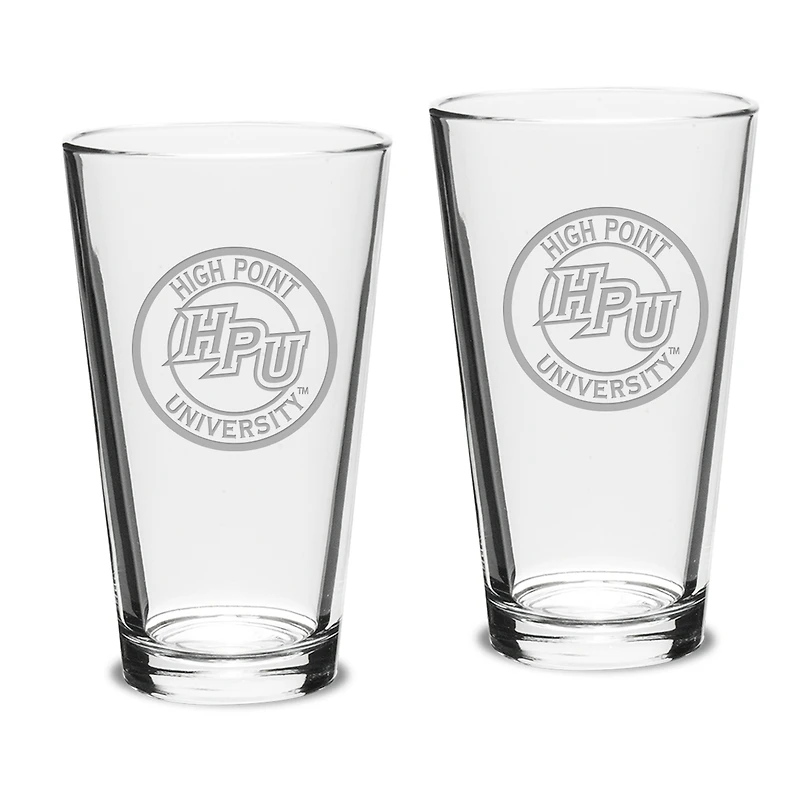 High Point Panthers 16oz. 2-Piece Classic Pub Glass Set