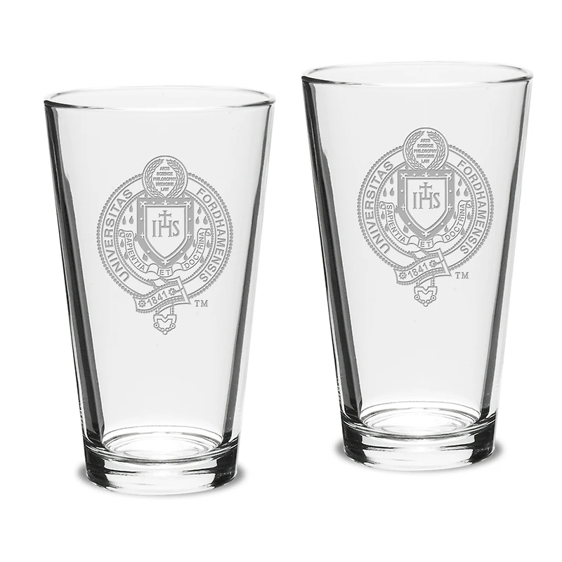 Fordham Rams Team 16oz. 2-Piece Classic Pub Glass Set