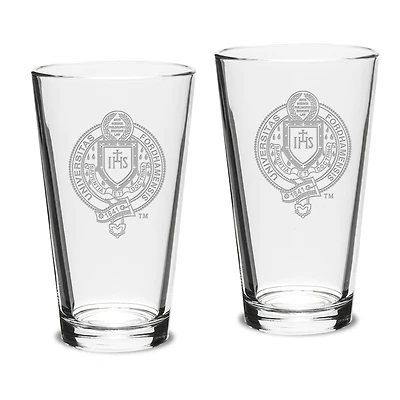 Fordham Rams Team 16oz. 2-Piece Classic Pub Glass Set