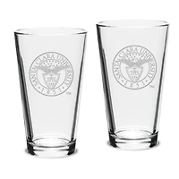 Santa Clara Broncos 16oz. 2-Piece Classic Pub Glass Set