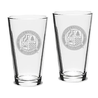 Loyola Greyhounds 16oz. 2-Piece Classic Pub Glass Set