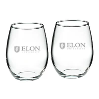 Elon Phoenix 21oz. 2-Piece Stemless Wine Glass Set