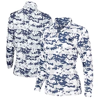 Women's Navy Penn State Nittany Lions Digital Camo Performance Quarter-Zip Pullover Jacket