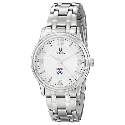 Men's Bulova  Silver Pennsylvania Quakers