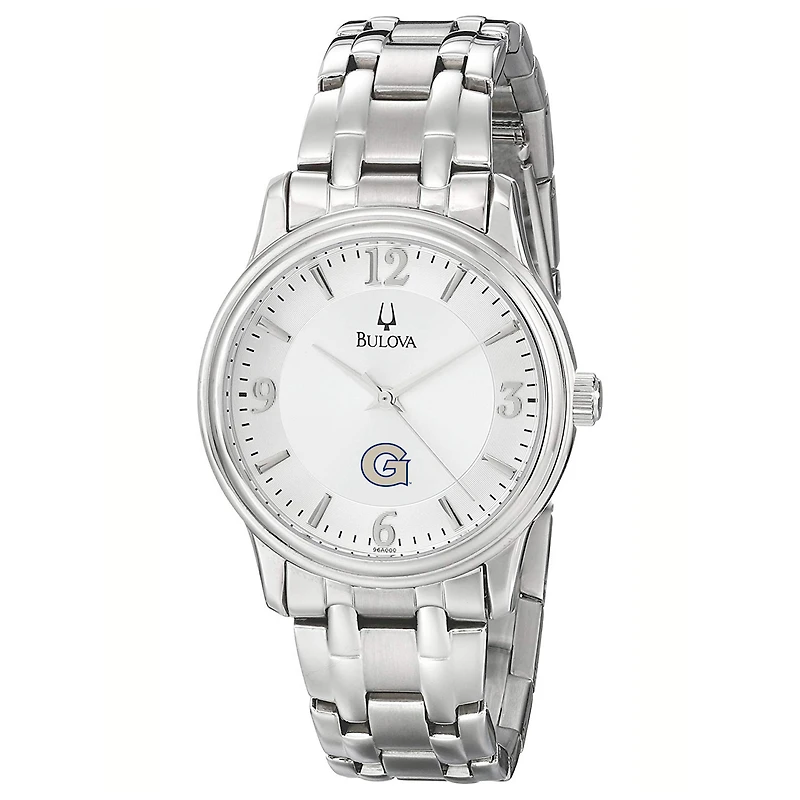 Men's Bulova  Silver Georgetown Hoyas