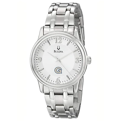 Men's Bulova  Silver Georgetown Hoyas