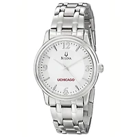 Men's Bulova  Silver UChicago Maroons