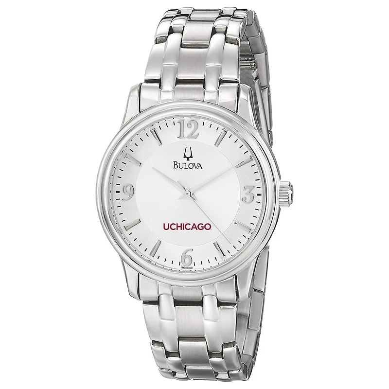 Men's Bulova Silver UChicago Maroons