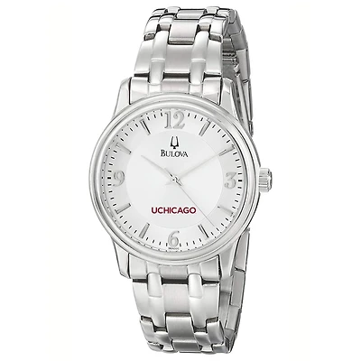 Men's Bulova  Silver UChicago Maroons