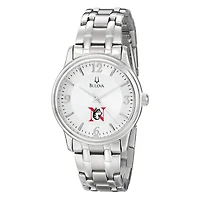 Men's Bulova  Silver Northeastern Huskies