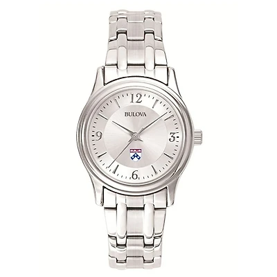 Women's Pennsylvania Quakers Silver-Tone Dial Stainless Steel Quartz Watch