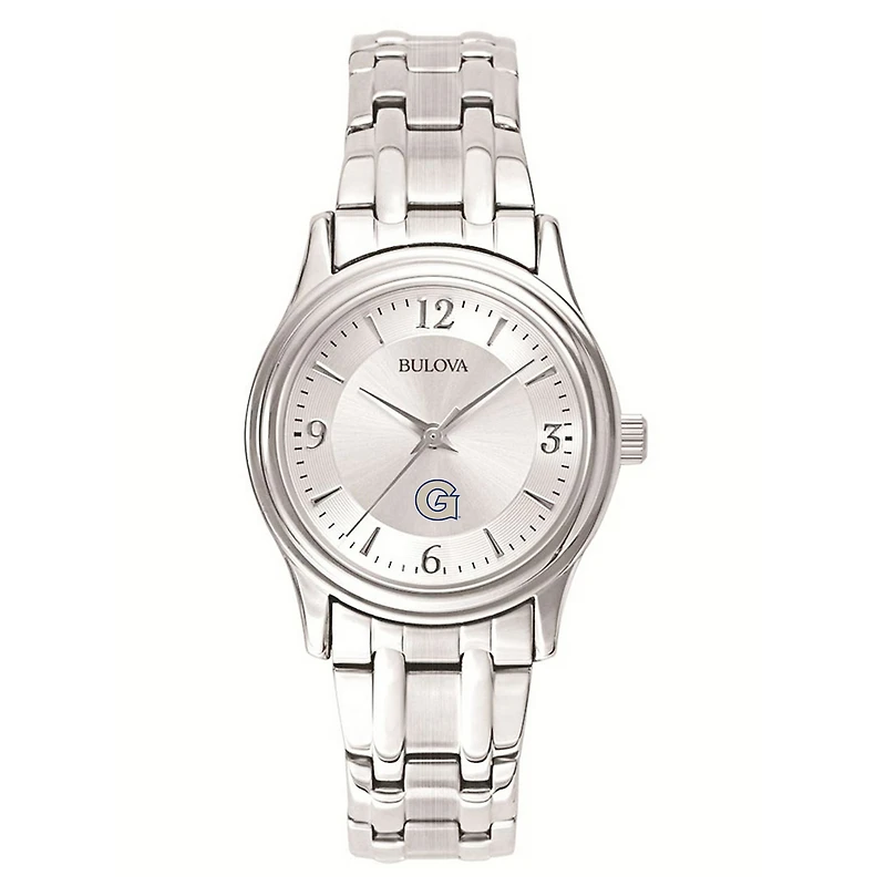 Women's Georgetown Hoyas Silver-Tone Dial Stainless Steel Quartz Watch