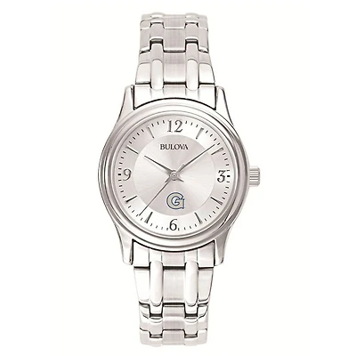 Women's Georgetown Hoyas Silver-Tone Dial Stainless Steel Quartz Watch