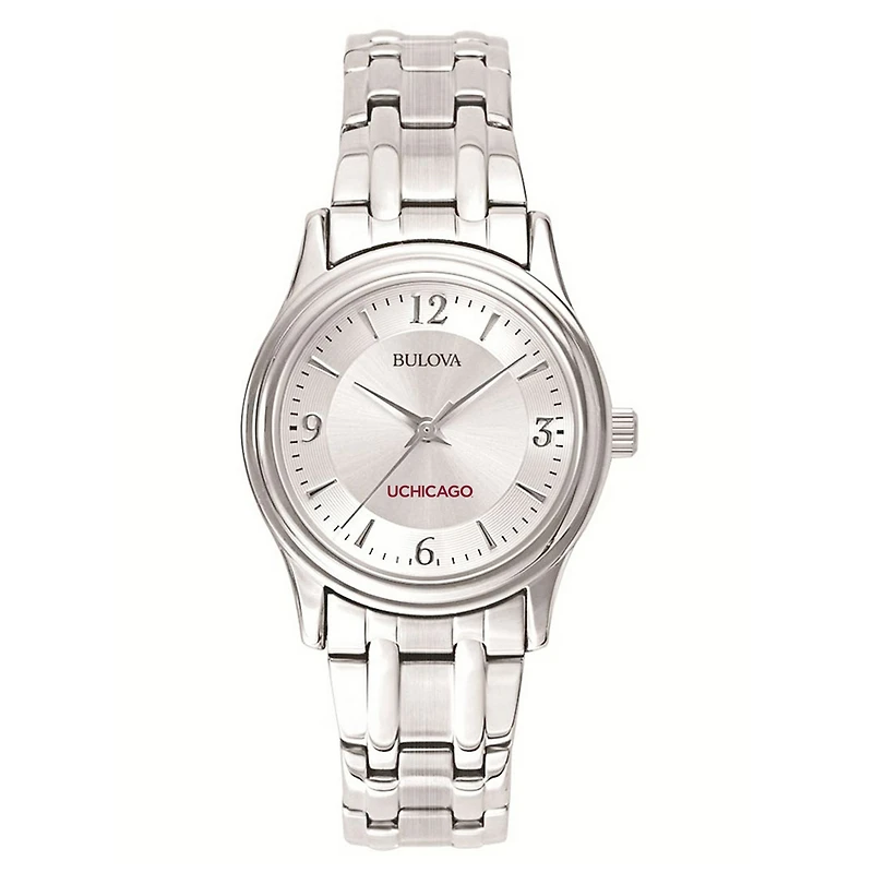 Women's Chicago Maroons Silver-Tone Dial Stainless Steel Quartz Watch