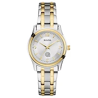Women's Bulova Silver/Gold Georgetown Hoyas Classic Two-Tone Round Watch