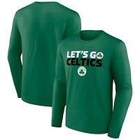 Men's Kelly Green Boston Celtics Tip-Off Long Sleeve T-Shirt