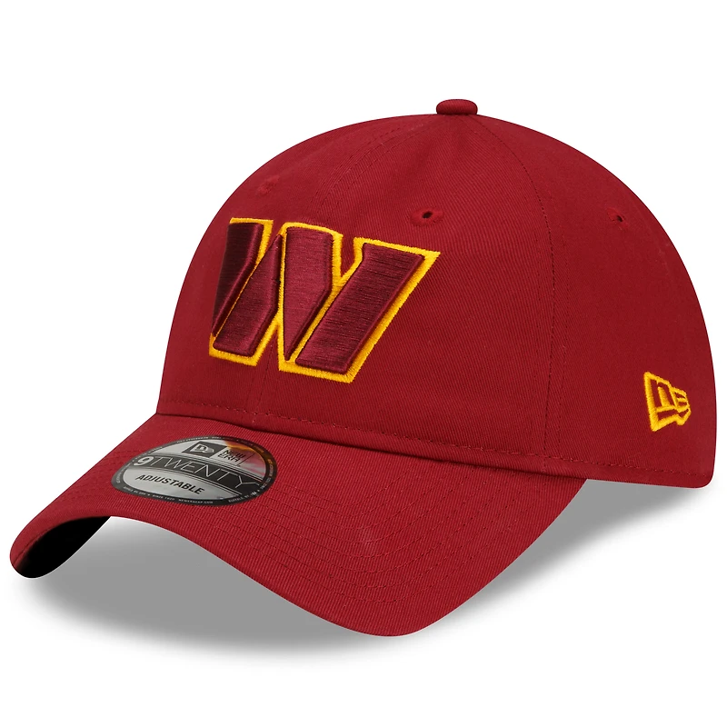 Men's New Era Burgundy Washington Commanders Core Classic 2.0 9TWENTY Adjustable Hat