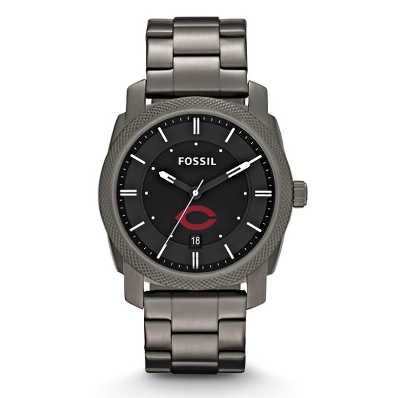 Fossil UChicago Maroons Machine Smoke Stainless Steel Watch