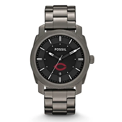 Fossil UChicago Maroons Machine Smoke Stainless Steel Watch