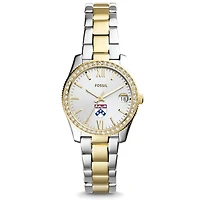 Women's Fossil Pennsylvania Quakers Scarlette Mini Two-Tone Stainless Steel Watch