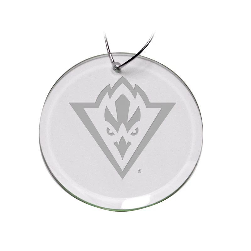 UNC Wilmington Seahawks 3'' Glass Round Ornament