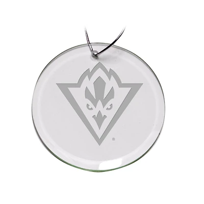 UNC Wilmington Seahawks 3'' Glass Round Ornament