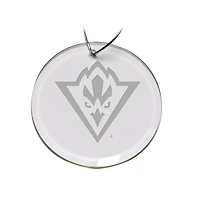 UNC Wilmington Seahawks 3'' Glass Round Ornament