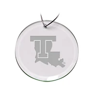 Louisiana Tech Bulldogs 3'' Glass Round Ornament