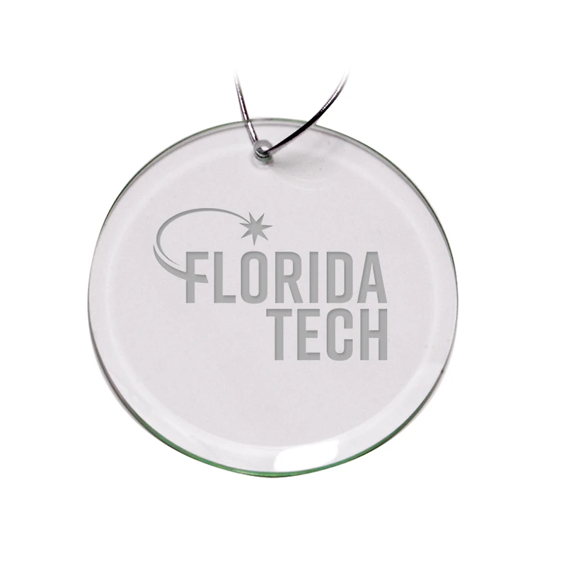 Florida Tech Panthers 3'' Glass Round Ornament