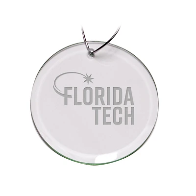 Florida Tech Panthers 3'' Glass Round Ornament