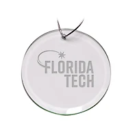 Florida Tech Panthers 3'' Glass Round Ornament