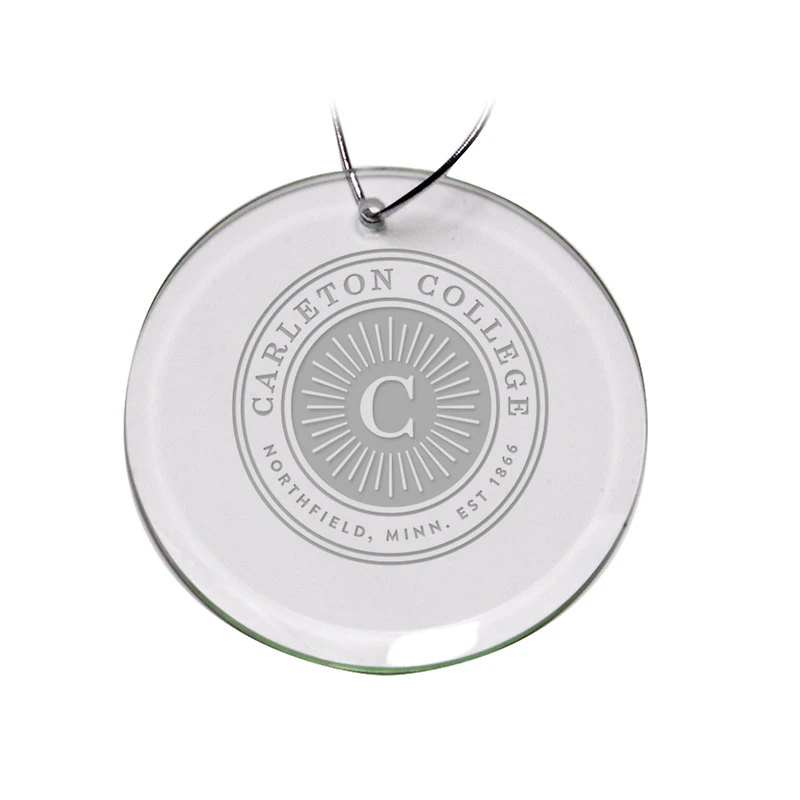 Carleton Knights 3'' Glass Round Ornament